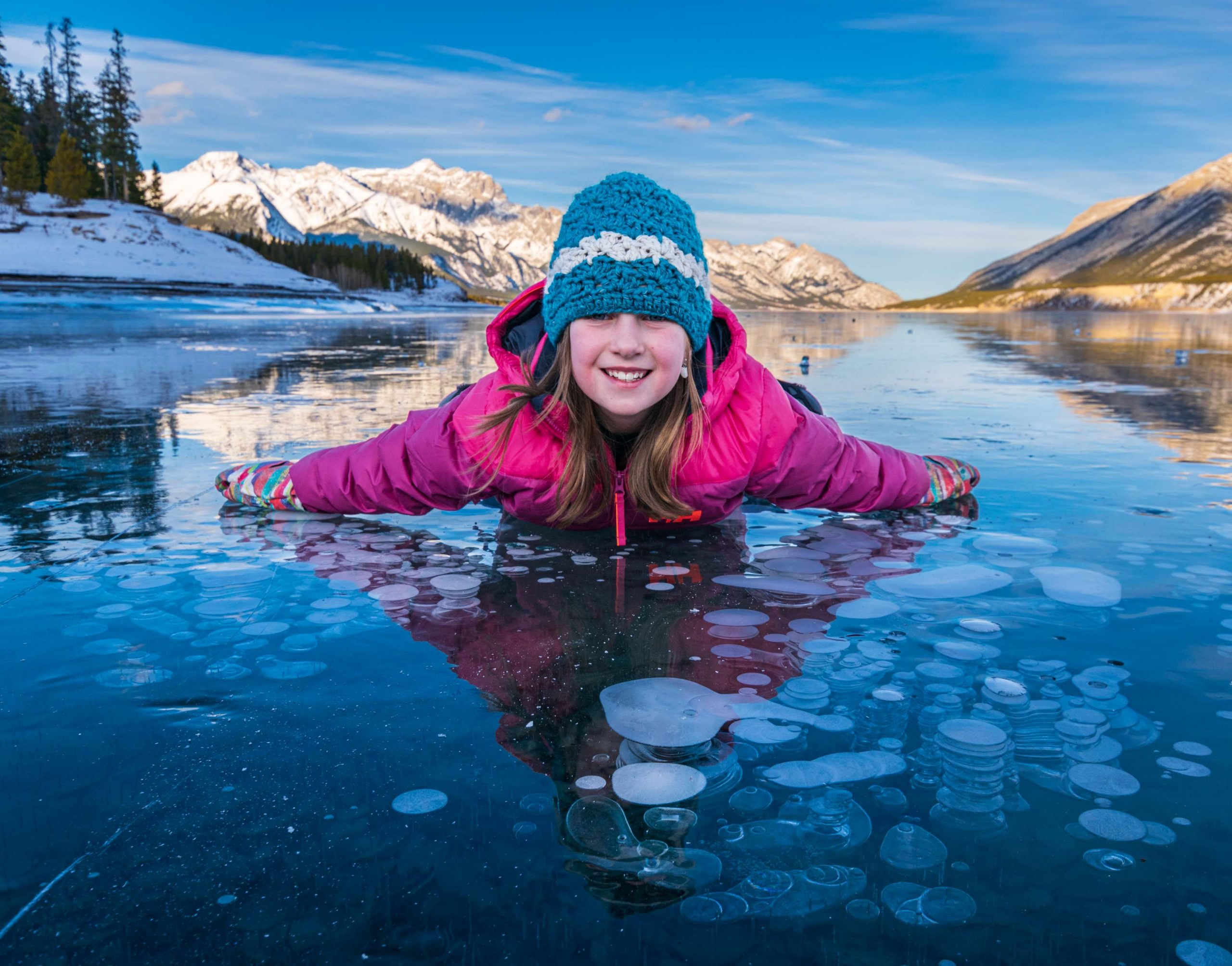Abraham Lake Ice Bubbles