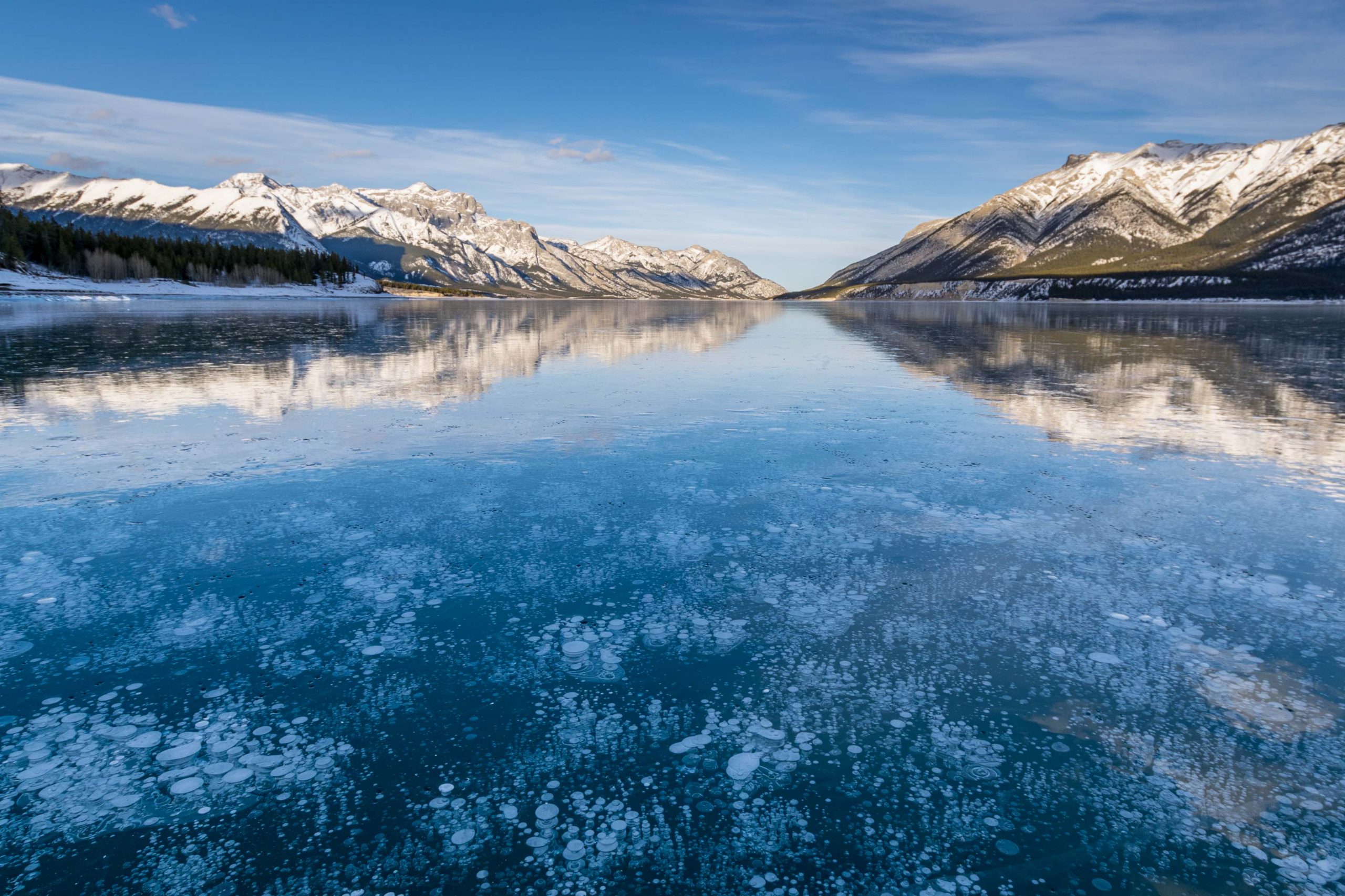 Abraham Lake Ice Bubbles