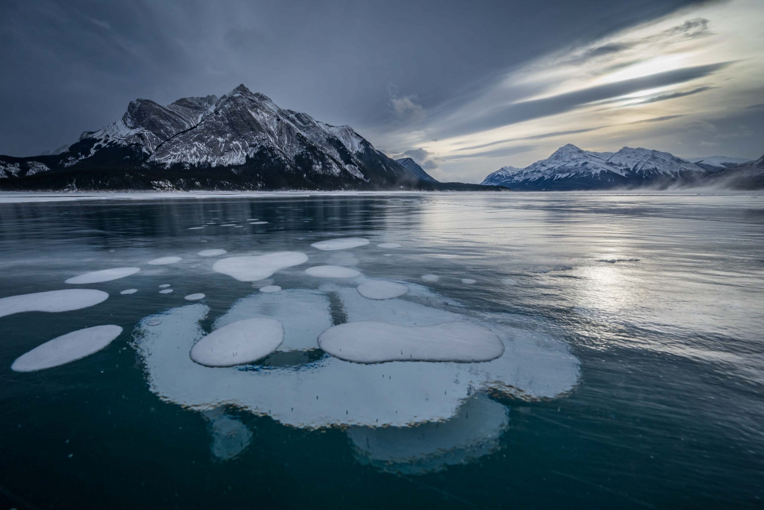Abraham Lake Ice Bubbles